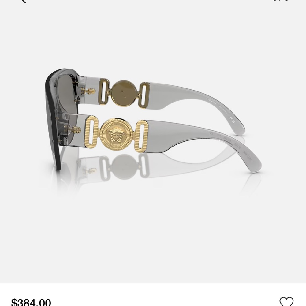 Authentic Versace Ve4391 Gray Sunglasses - image 5